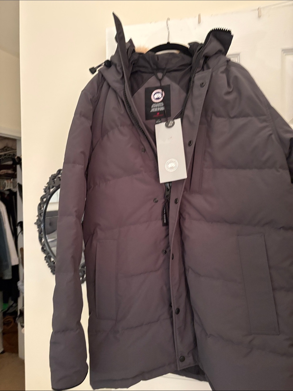 Canada Goose Men's Puffer Parka Jacket - Charcoal